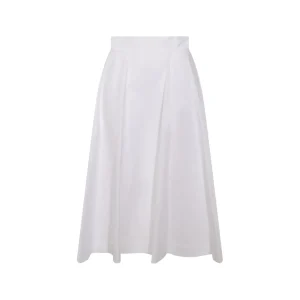WHITE COTTON SKIRT