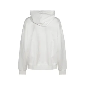 WHITE COTTON SWEATSHIRT