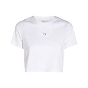 WHITE COTTON T-SHIRT