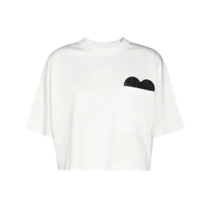 WHITE COTTON T-SHIRT