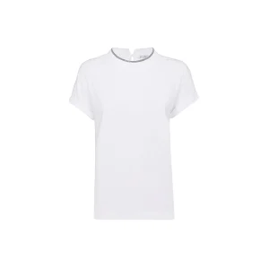 WHITE COTTON T-SHIRT