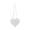 WHITE LEATHER COEUR SHOULDER BAG
