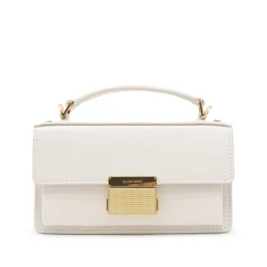 WHITE LEATHER CROSSBODY BAG