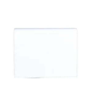 WHITE LEATHER CROSSBODY BAG