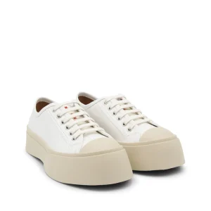 WHITE LEATHER PABLO SNEAKERS