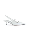 WHITE LEATHER PUMPS