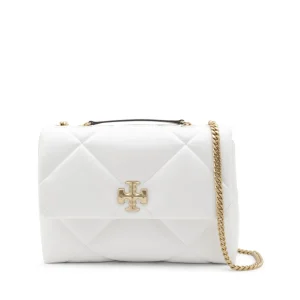 WHITE LEATHER SHOULDER BAG