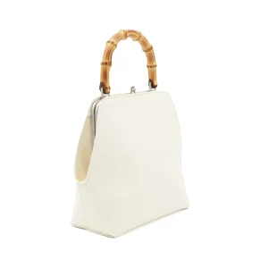 WHITE LEATHER SHOULDER BAG