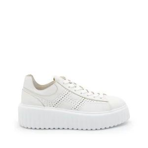 WHITE LEATHER SNEAKERS