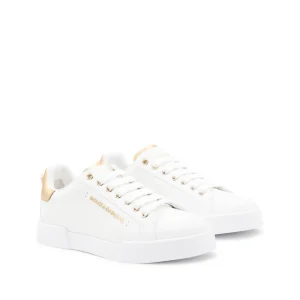 WHITE LEATHER SNEAKERS