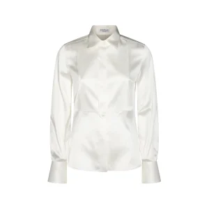 WHITE SILK SHIRT