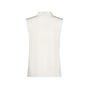 WHITE SILK TOP