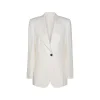 WHITE VISCOSE BLAZER