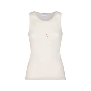 WHITE WOOL TOP