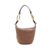 WOOD ROSE LEATHER SHOULDER BAG