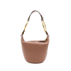 WOOD ROSE LEATHER SHOULDER BAG