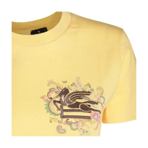 YELLOW COTTON T-SHIRT
